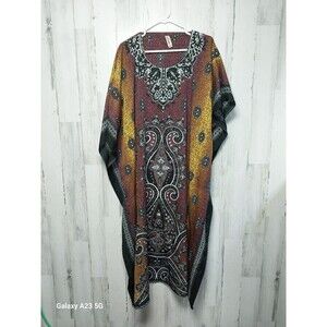 Women's Dress Caftan by Sunflower. Free Size Multicolor